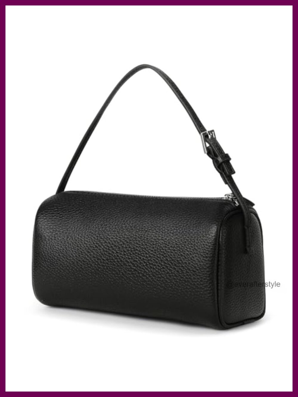 Vegan Leather Mini Purse Adjustable Strap Crossbody Barrel Bag